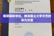 跨国学历通行证，横滨国立大学学位，开启全球职场新篇章