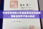 牛津布鲁克斯成绩单，映照世界学子奋斗之路的神秘面纱