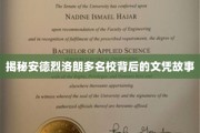 揭开安德烈洛朗名校文凭的神秘面纱