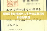 探寻哥本哈根城市大学学位证书的国际化魅力