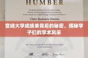 宫崎大学成绩单藏匿的惊喜，一窥学子的学术魅力之光