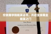 商业精英的全球通行证，伦敦商学院精英证书引领未来职场征程