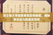 波士顿大学成绩单解码，揭秘学术实力与真实成绩背后的深层关联