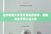 探寻杜伊斯堡大学文凭之谜，揭秘学历认证的非凡旅程