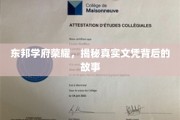 东邦学府荣耀之谜，揭开文凭背后的不凡传奇