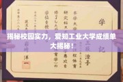 探秘校园实力巅峰，爱知工业大学成绩单全面解析！
