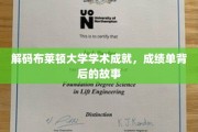 探寻布莱顿大学卓越成就背后的神秘力量