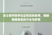 波士顿学院荣耀背后，探寻学位证的汗水与追梦旅程