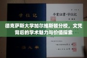 解码德克萨斯大学加尔维斯顿分校，文凭背后的学术宝藏揭秘