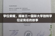 探寻三一国际大学学位证之谜，背后的荣耀与传奇