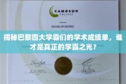 巴黎四大才子学霸榜，成绩单背后的学术传奇