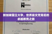 解码狮城学府，新加坡国立大学的教育传奇之旅