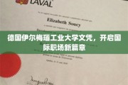 跨国职场通行证，德国伊尔梅瑙工业大学文凭引领全球就业新潮流