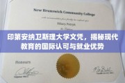 印第安纳卫斯理大学文凭，揭秘现代教育的国际认可与就业优势
