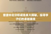 中北分校学霸档案曝光，揭秘普渡学子非凡成就