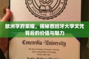 解码西班牙名校光环，探寻文凭价值与学术魅力