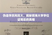 学历造假隐患重重，明海大学学位证之谜揭晓！