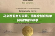 解码南方学院，探索成绩单背后的非凡篇章