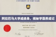 阿拉巴马学霸之路，揭秘顶尖学子背后的努力与智慧