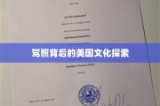 解码驾照，探寻美国社会文化万象