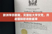 跨国职场敲门砖，贝桑松大学学历，引领欧洲教育新趋势