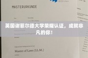谢菲尔德大学荣耀加冕，成就非凡人生里程碑！