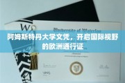 阿姆斯特丹大学文凭，解锁欧洲多元文化的国际通行证