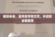 跨越新界，亚冈昆学院文凭引领未来职场征程