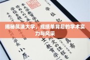 筑波大学揭秘，揭开成绩单背后的卓越学术魅力
