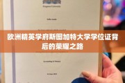 斯图加特大学荣耀之旅，探寻精英学位证的奥秘与辉煌