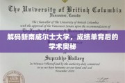 探秘新南威尔士大学，揭开成绩单背后的学术世界