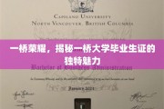 一桥毕业证书，探寻独特荣耀背后的神秘力量
