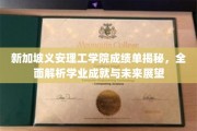 新加坡义安理工学院成绩单背后的故事，揭秘学子成就与职业前景