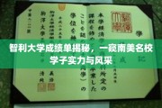 智利大学学子风采大揭秘，南美名校实力一览无余