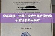 谢菲尔德哈兰姆荣耀时刻，一睹独家毕业证书风采