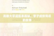 揭开高雄大学学子成绩背后的精彩篇章