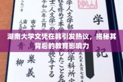 湖南大学文凭在韩国爆火，探究其跨文化交流背后的教育魅力