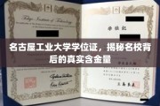 名古屋工业大学学位证揭秘，名校光环下的真实价值深度解析