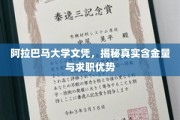 阿拉巴马大学文凭深度解析，求职市场上的黄金钥匙