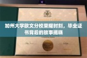 加州欧文之光，揭开毕业生证书背后的辉煌秘密