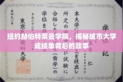 探寻纽约赫伯特莱曼学院，揭秘城市大学成绩单的隐秘真相