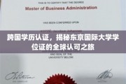 东京国际大学学位证，跨国认证背后的全球通行证之旅