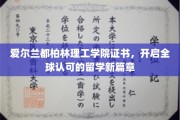 都柏林理工学院国际证书，领航留学新潮流全球通行证
