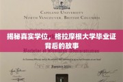 学历之光，探寻格拉摩根大学文凭背后的真实传奇