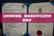 揭开达特茅斯传奇学位证的神秘面纱，荣耀背后的真相