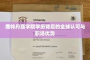 鹿特丹商学院学历，国际通行证，职场赢家必备的全球认可优势