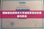揭开维也纳技术大学成绩单的神秘面纱，探寻学术风采与成就密码