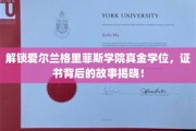 探秘格里菲斯学院，揭秘真金学位的传奇之旅