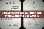 解锁北欧精英学府荣耀，丹麦奥尔胡斯商学院证书的非凡价值