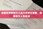 德国克劳斯塔尔工业大学，学位荣耀铸就非凡人生新篇章